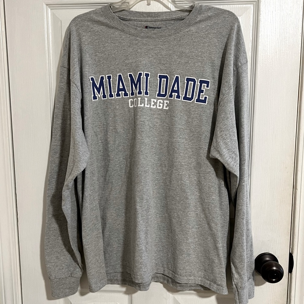 Miami Dade College Gray Long Sleeve T-shirt